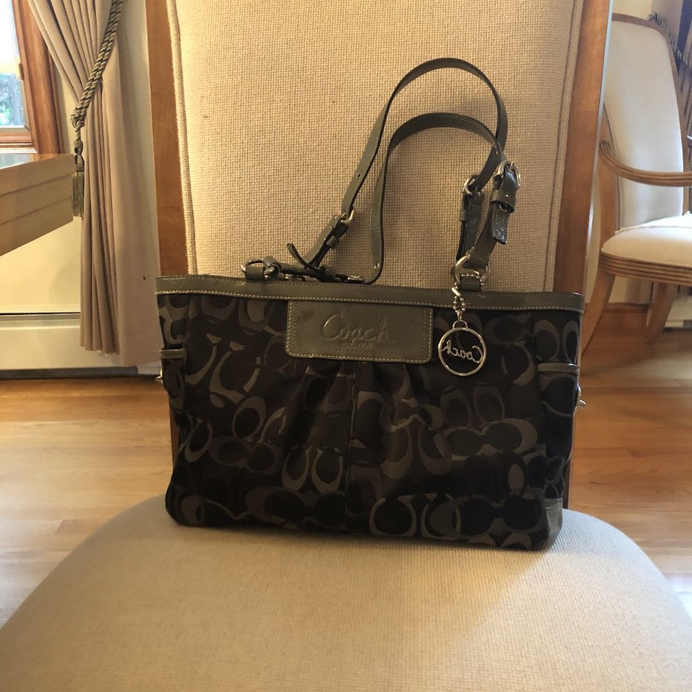 Coach Signature Monogram Shoulder Bag